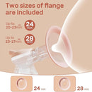 NCVI 8100 Double Electric Breast Pump Suitable for Large Nipples with 4 Modes|9 Levels, Anti-Backflow Milk Breastfeeding Pump with 24/28mm Silicone Flanges, Handheld Motor and LED Display, Ultra-Quiet by TinyTreasures Baby Boutique