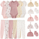Kiddiezoom Unisex Baby Layette Essentials Giftset Clothing Set 19-Piece For Newborn Baby by TinyTreasures Baby Boutique