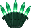 Green Christmas LED Lights - 2 Pack 100 Count Green Christmas String Lights for Tree, Party, Holiday, Indoor/Outdoor St. Patrick's Day Decorations, 2 Sets 33 Feet Green Wire, UL Certified, Connectable by GreenHaven Gardens