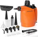 Handheld Steam Cleaner, Steam Cleaner with 16 PCS Accessory & Safety Lock, 500ML Large Capacity Natural Surface Steam for Cleaning, Multipurpose Steamer for Home, Car, Bathroom, Grease (Orange) by TinyTreasures Baby Boutique