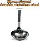 FJNATINH Stainless Steel Wok Spatula,Slotted Spatulas,Ladle,Skimmer Ladle Tool Set,Mirror Polished Cooking Utensils Kitchen Cookware, Pack of 4,Black by CozyNest Decor