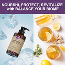 BALANCE YOUR BIOME Kombucha Glass-Skin Moisturizing Body Wash, K-Beauty,Fermented soybean, barley, Pear Juice, Pomegranates,12 Vitamins, Nurishing, Cleansing, 16.9 fl.oz.500ml, No Silicone by TinyTreasures Baby Boutique