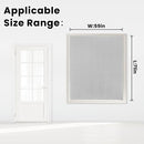 self Adhesive Curtains Portable Blackout Curtain Simple and Easy to Install Bedroom Window Thermal Lnsulated Kitchen Room Darkening Black Small Drapes, 59" W X 71" L, White, 1 Panel by TinyTreasures Baby Boutique