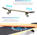 Easy_Way Complete Skateboards- Standard Skateboards for Beginners Kids Boys Girls Teenager- 31''x 8''Canadian Maple Cruiser Pro Skate Board, Skateboards by TinyTreasures Baby Boutique