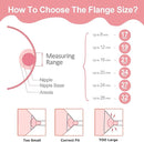 TSRETE Breast Pump, Double Wearable Breast Pump, Electric Hands-Free Breast Pumps with 2 Modes, 9 Levels, LCD Display, Memory Function Rechargeable Double Milk Extractor-21/24mm Flange, Pink by TinyTreasures Baby Boutique