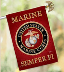 Breeze Decor HS108057-BO-02 Marine Corps Americana Military Decorative Vertical Set, House Flag 28" x 40", Thick Fabric by GreenHaven Gardens