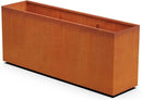 Corten Steel Planter Rectangle Outdoor Metal Garden Box Heavy Duty | Made in USA | Fully Assembled by GreenHaven Gardens