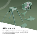 Mompush Olli 7-in-1 Convertible High Chair for Babies and Toddlers – Adjustable Height & Footrest, Dishwasher-Safe Tray, Compact Foldable Design for Easy Storage & Travel, Lightweight Yet Durable by TinyTreasures Baby Boutique