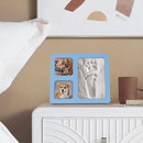 Baby Handprint and Footprint Kit, Blue Babies Keepsake 4x6 Clay Frame, for Record Newborn Footprints, Handprints or Pet Paw Prints by TinyTreasures Baby Boutique
