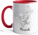 Sloth Ceramic Mug Cup Gift For Sloths Lover Boyfriend Girlfriend Birthday Christmas, Personalized Animal White Accent Tea Cup 11 15 Oz, Custom Name Sloths Coffee Mug Gift For Family Friends Besties by TinyTreasures Baby Boutique