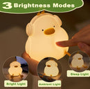 DREAMING MY DREAM Cute Duck Night Light,LED Squishy Novelty Duck Lamp,3 Level Dimmable Soft Silicone Nursery Nightlight,Night Light for Toddler Baby Kids Decor,Cool Gifts for Duck by TinyTreasures Baby Boutique
