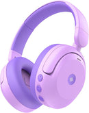 iClever BTH20 Active Noise Cancelling Headphones for Kids, 60H Play Time,Type C Fast Charging,Safe Volume 80dBA,Bluetooth5.4,Award-Winning Kids Headphones Wireless for iPad Tablet Airplane,Purple by TinyTreasures Baby Boutique