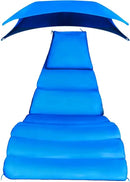 Weatherproof Replacement Cushion Pad and Umbrella for Hanging Lounge Chair Outdoor Chaise Hanging Hammock Chair - Long-Lasting, Fade-Resistant, Quick-Dry, Outdoor Lounge Replacement Set (Blue) by GreenHaven Gardens