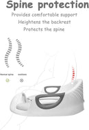 Potty Training Seat for Boys Girls Kids Toddlers Toilet Training Seat Potty Seat for Baby with Detachable Soft Cushion Sturdy Handle and Backrest (White) by TinyTreasures Baby Boutique