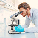 SWIFT SW350B 40X-2500X Magnification, Siedentopf Binocular Head, Research-Grade Compound Lab Microscope with Wide-Field 10X and 25X Eyepieces, Mechanical Stage, Abbe Condenser by TinyTreasures Baby Boutique