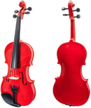 SKY Full Size VN202 Red Violin Beautiful Craftsmanship with Brazilwood Bow and Lightweight Case by TinyTreasures Baby Boutique