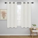 Easy-Going Blackout Curtains for Bedroom, Solid Thermal Insulated Grommet and Noise Reduction Window Drapes, Room Darkening Curtains for Living Room, 2 Panels (42x54 in, Ivory) by CozyNest Decor