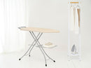 Brabantia Size C Ironing Board (49 x 18in) 7 Height Options, Adjustable Steam Iron Rest Holder & Linen Rack (Ecru) Non-Slip Feet, Anti-Collapse Child Locks by CozyNest Decor