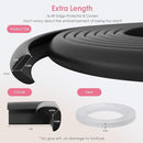 Baby Proofing Corners and Edges Protector Guards (16.5FT Edge +8 Corners), Soft Rubber Foam Edge Protector with Removable Double Sided Tapes, Furniture Table Bumper Guard for Baby Safety-Black by TinyTreasures Baby Boutique