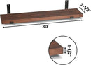 CONSDAN Floating Shelves for Wall Mounted Book Shelf Hanging Shelves Floating Bookshelf for Bedroom, Bathroom, Living Room, Kitchen USA Grown Solid Hardwood, Dark Maple 30x7.5x1.5 in (Set of 3) by CozyNest Decor