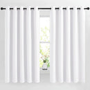 NICETOWN White Room Darkening Curtains for Living Room, Grommet 50% Blackout Thermal Insulated Window Treatment Sound Reducing Drapes for Bedroom/Kids Room, W66 x L66, 2 Panels by TinyTreasures Baby Boutique