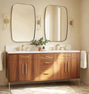 ANDY STAR Bronze Bathroom Mirror, 24x32 Oblong Vanity Mirror with Stainless Steel Metal Frame, Oil Bronze Oval Mirror for Over Sink, Modern Anti Rust Wall Mounted by CozyNest Decor