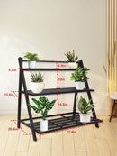 Aluminum Plants Shelf Outdoor, Multiple Flower Holder Rack, Metal Plant Stands Home Decor for Balcony Living Room Patio Garden (3-Tier) by GreenHaven Gardens