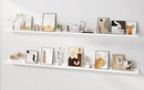 Floating Picture Ledge Shelves for Wall Set of 2, 84 Inches Picture Ledge Shelf with Long Large Nursery Book Shelf for Toys Storage Kids Bookshelf Wall Mounted Living Room Bedroom Decor Frames, White by TinyTreasures Baby Boutique