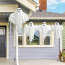 4 Pack Halloween Hanging Ghosts, 27.5" Cute Flying Ghost Decorations for Front Yard Patio Lawn Garden Party Décor and Holiday Decorations by CozyNest Decor