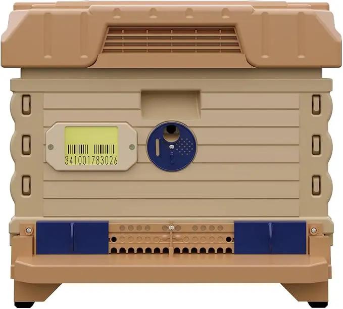 Ergo Insulated 10 Frame Bee Hive Set [NO Frames Included] (Single Hive, Tan Body Blue Entrance), photo 2 of 5