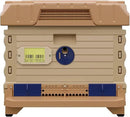 Ergo Insulated 10 Frame Bee Hive Set [NO Frames Included] (Single Hive, Tan Body Blue Entrance) by GreenHaven Gardens