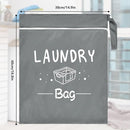 2 Pcs Large Travel Laundry Bag - Waterproof Wet Dry Washable for Dirty Clothes, Bathing Suit, Workout, Gym, Swimming, Yoga (Pink+Grey) by TinyTreasures Baby Boutique