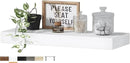 QEEIG Floating Shelf for Wall Bathroom Shelves Bedroom Kitchen Living Room Farmhouse Small Book Shelf 16 inch Set of 1, White (015-W1) by CozyNest Decor