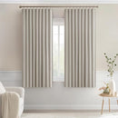 MIULEE Natural Back Tab Blackout Curtains 63 Inch Length 2 Panels Set for Living Room Bedroom Privacy, Rod Pocket/Pinch Pleat Thermal Insulated Room Darkening Pleated Light Blocking Drapes by TinyTreasures Baby Boutique