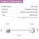 Child Proof Door Lock with Adjustable Strap, 3M Adhesive Safety Locks for Baby & Pets, No Tools Needed 4 Pack by TinyTreasures Baby Boutique