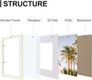 Vittanly 8x10 Picture Frames Set of 9, Shatter Resistant Plexiglass, Display 5x7 Pictures with Mat or 8x10 without Mat, Photo Frames for Wall or Tabletop, Engineered Wood, Whitemist by CozyNest Decor