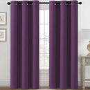 H.VERSAILTEX Blackout Curtains for Bedroom Thermal Insulated Room Darkening Living Room Curtains 84 Inch Long Grommet Privacy Protection Window Curtain Panels/Drapes for Nursery, 2 Panels,Plum Purple by CozyNest Decor