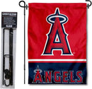 WinCraft Los Angeles Angels Garden Flag with Stand Holder by GreenHaven Gardens