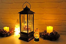Eldnacele Singing Battery Operated & Plug-in Musical Lighted Christmas Snow Spinning Water Glittering Snow Globe Lantern Home Decoration and Gift, Santa Claus by CozyNest Decor