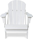 Westin Outdoors Laguna WO Home Outdoor Adirondack Folding Chair Lounger Seat Traditional Retro Home Furniture for Beach, Balcony, Backyard, Lawn, Patio, Pool, Deck, Garden (White) by GreenHaven Gardens