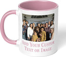 Personalized Mother's Day Coffee Mug, Custom Mum Photo Text 11 Oz Ceramic Mug, Customized Mom Gift Idea Picture Name Cup, Taza Cafe Personalizadas Fotos, Cute Gifts Mom Women Dad Men, Pink by TinyTreasures Baby Boutique