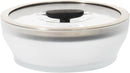 Anyday 4-Cup Microwave Cookware & Glass Container with Glass Lid, Plastic-Free Shallow Food Storage | Stackable Airtight Steamer with Vented Lid for Microwave-Safe Reheating, Steaming Vegetables by TinyTreasures Baby Boutique
