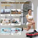 Vibration Plate Exercise Machine for Whole Body Workout - Home Fitness Vibrating Platform with Resistance Bands - Improve Circulation, Muscle Tone & Bone Density - Supports Up to 330 lbs by CozyNest Decor