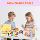 Air Dry Clay Kit - Modeling Clay for Kids 10 Boxes mit Sculpting Tools und Tutorials, Ultra Light & Soft, Safe & Non-Toxic, DIY Model Magic Clay,Creative Crafts Toys Gifts for Girls Boys 3+ Years Old by TinyTreasures Baby Boutique
