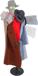 Haunted Hill Farm Life-Size Animatronic Coatrack Monster by Tekky Halloween Decoration with Motion-Activated Sounds by CozyNest Decor