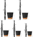 GARDIFE Hanging Planters for Indoor Plants,5Pcs Hanging Basket for Indoor Boho Home Decor,Macrame Plant Hanger,35 Inches,29Inch,23Inch, Ivory,Self Watering Planters, 7/6.5/6/5.5/5 Inch,Black&Black by GreenHaven Gardens