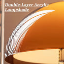 Modern Amber Acrylic Floor Lamp with 3 Color Temperatures