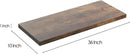 Wall Shelf Set of 2, Rustic Brown Floating Shelves 36 in W x 10 in D x 1 in H, Wooden Floating Wall Shelf with Invisible Brackets for Living Room/Bedroom/Bathroom/Kitchen Storage and Decor by CozyNest Decor