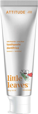 ATTITUDE Toothpaste with Fluoride, Prevents Tooth Decay and Cavities, Vegan, Cruelty-Free and Sugar-Free, Mango, 4.2 Oz by CozyNest Decor