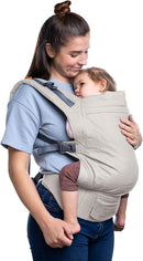 Beco Toddler Carrier with Extra Wide Seat, 100% Cotton - Backpack Style and Front-Carry, Lightweight & Breathable, Toddler Sling Carrier 20-60 lbs (Ecru) by TinyTreasures Baby Boutique